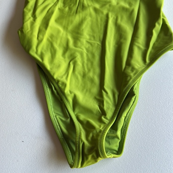 Vibrant Green One-Piece Swimsuit - Picture 4 of 4